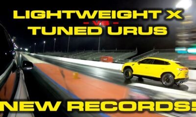 Tesla Model X Raven vs Lamborghini Urus-drag race