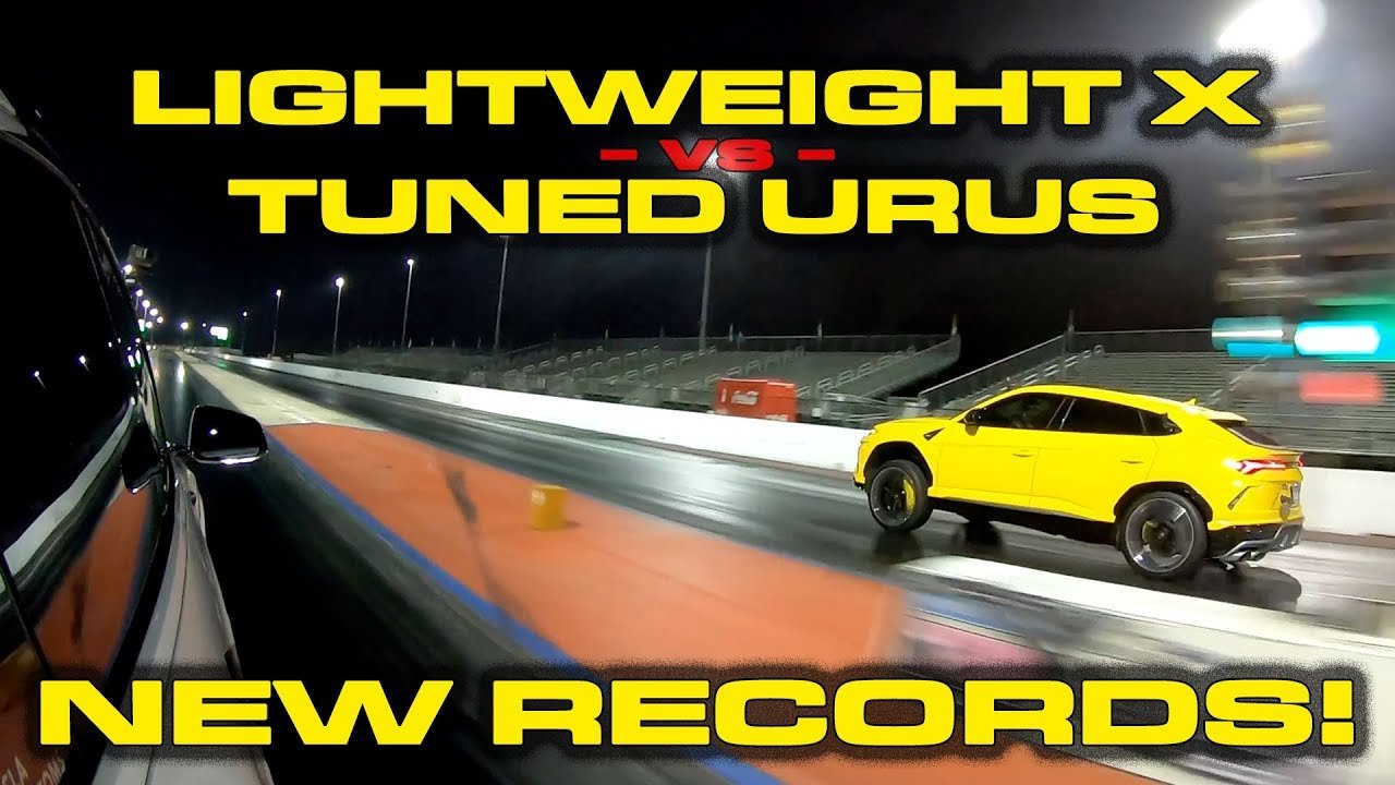 Tesla Model X Raven vs Lamborghini Urus-drag race