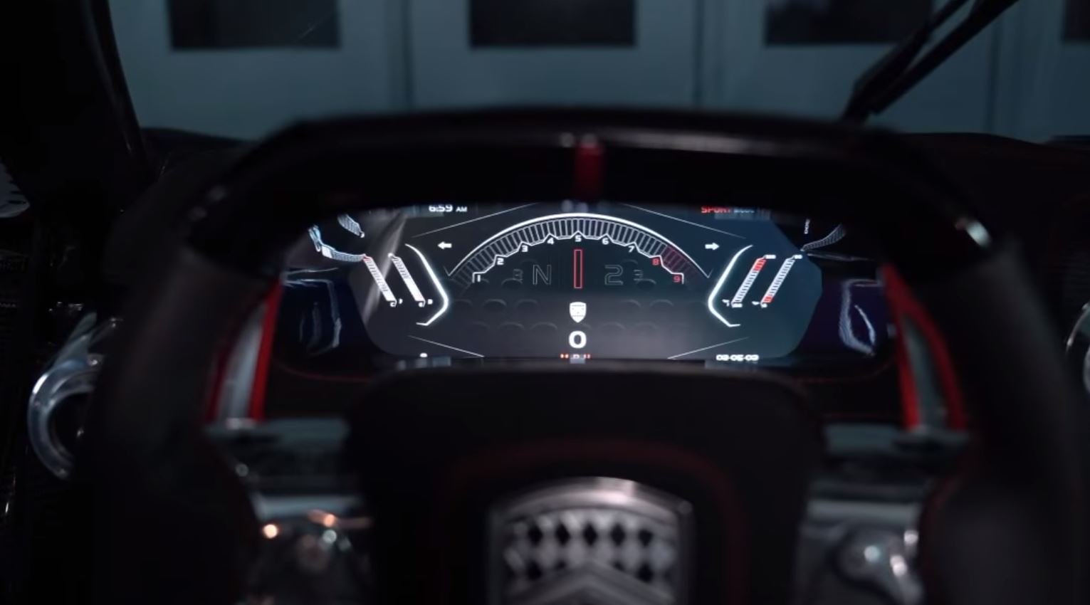 SSC Tuatara instrument cluster