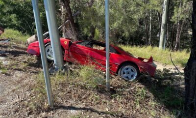 Ferrari F40-Australia-Crash-1