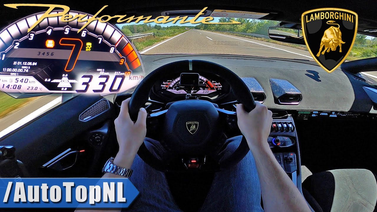 Lamborghini Huracan Performante-Autobahn-Top speed