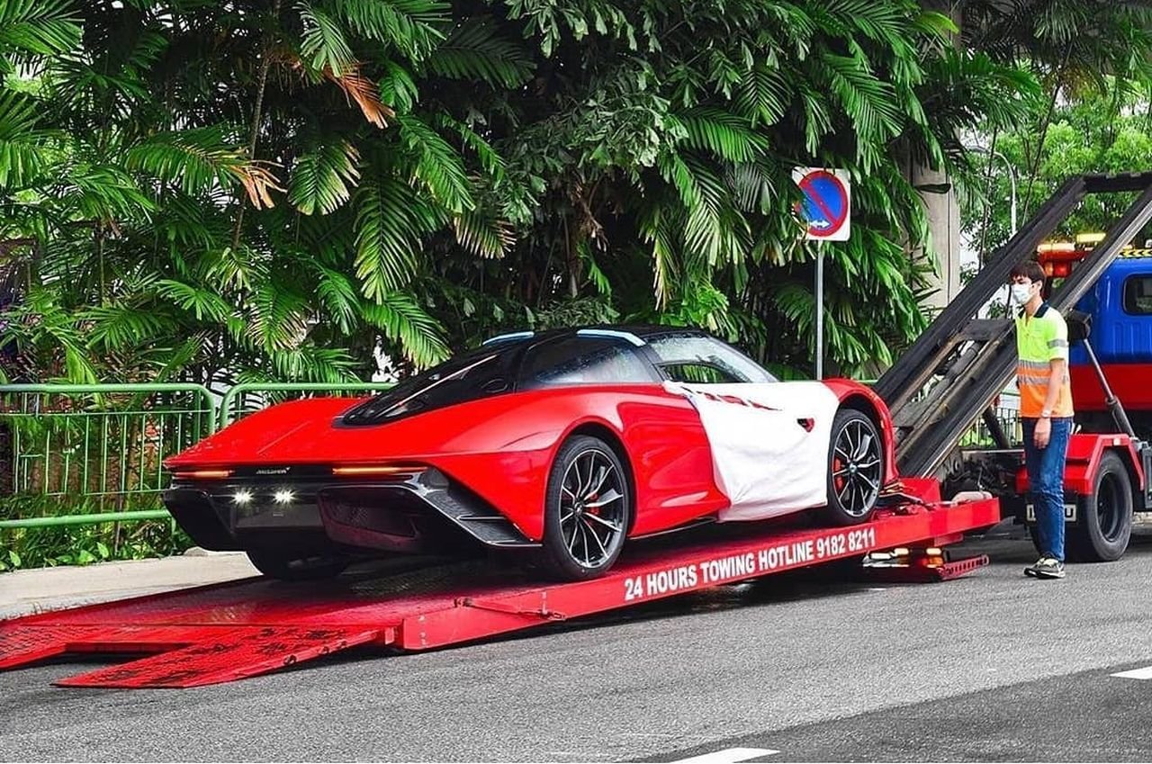 Rocket Red McLaren Speedtail-Singapore-2