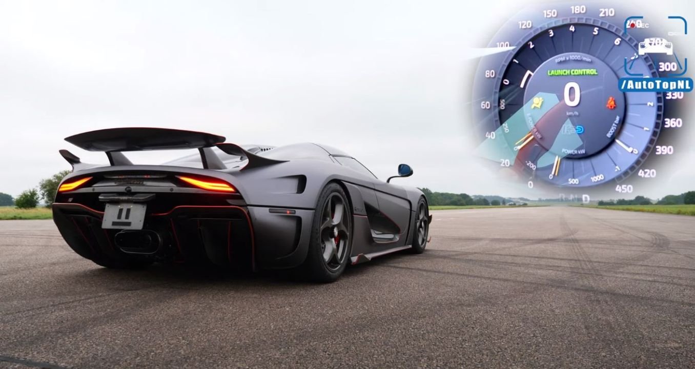 Koenigsegg Regera acceleration run