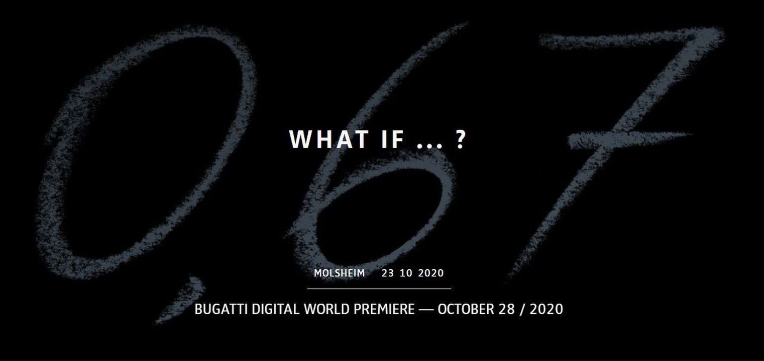 Bugatti track hypercar teaser 2