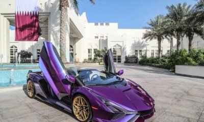 Violet Lamborghini Sian-Qatar Royal-1