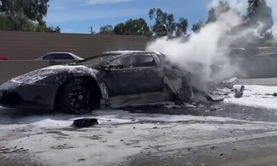 Lamborghini Murcielago-fire-LA-1