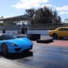 Porsche 918 Spyder versus Dodge Demon-drag race