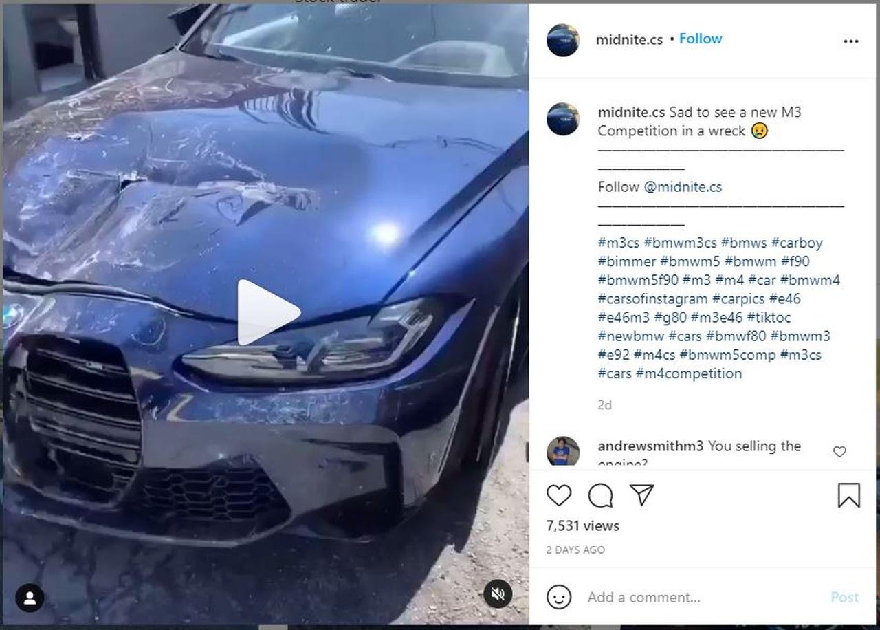 2021 BMW M3 Competition-crash