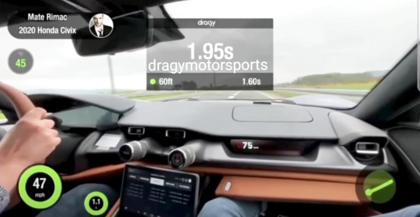 Rimac C-Two-acceleration run