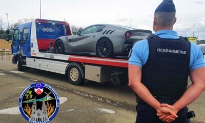 Ferrari F12 TDF-impounded-speeding-France