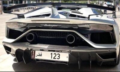 10 million euro Qatar license plate-Lamborghini Aventador SVJ Roadster
