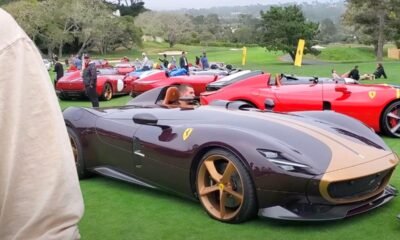 Ferrari Monza vandalized-Pebble Beach