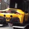 Yellow Ferrari SF90 Stradale-Crash-Brazil