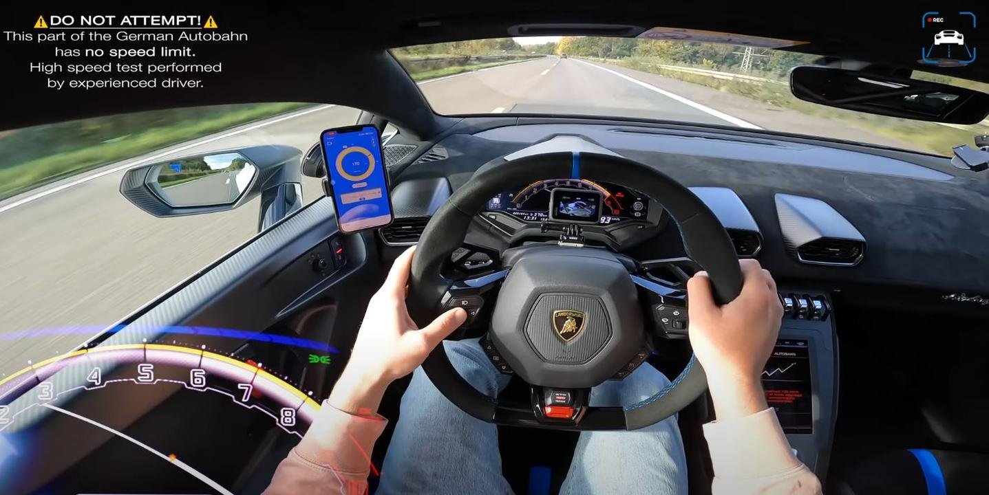 Lamborghini Huracan STO-Top-speed-Autobahn