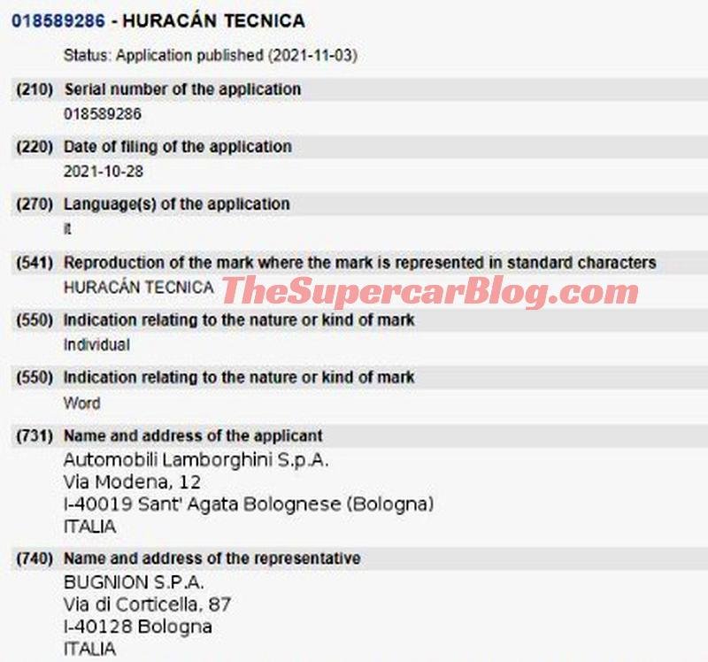Lamborghini Technica-trademark-1