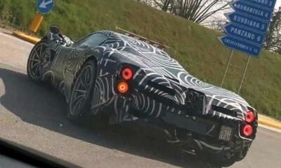 Pagani C10-Huayra successor-prototype-spied-Italy