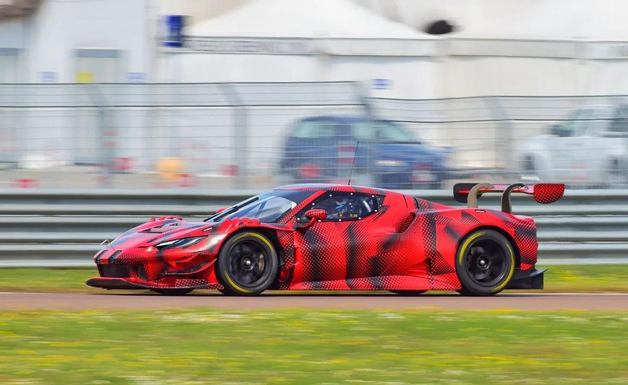 Ferrari 296 GT3 Race Car-Le Mans-Fiorano