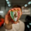 Jewel encrusted Lamborghini badge-Bobby White