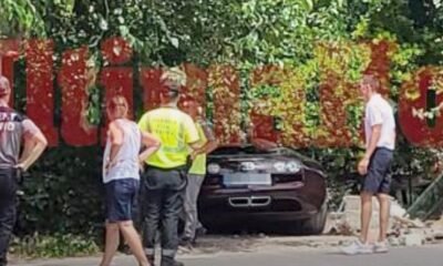 Cristiano Ronaldo Bugatti Veyron crash