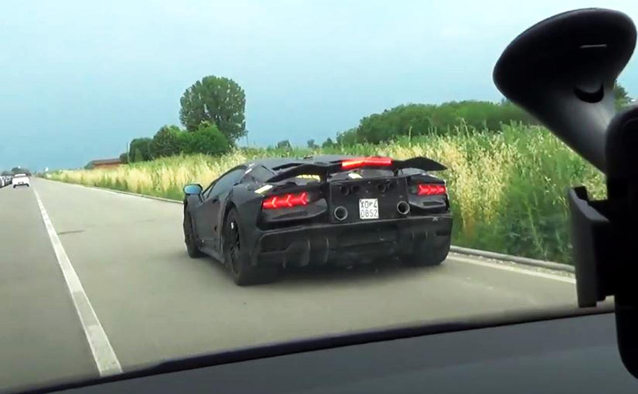 Lamborghini Aventador successor test mule-1