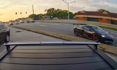 McLaren 570S-crash-Rivian R1T-Michigan