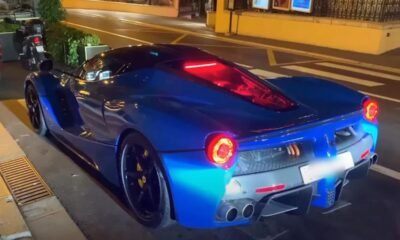 Blue LaFerrari-Crash-Monaco
