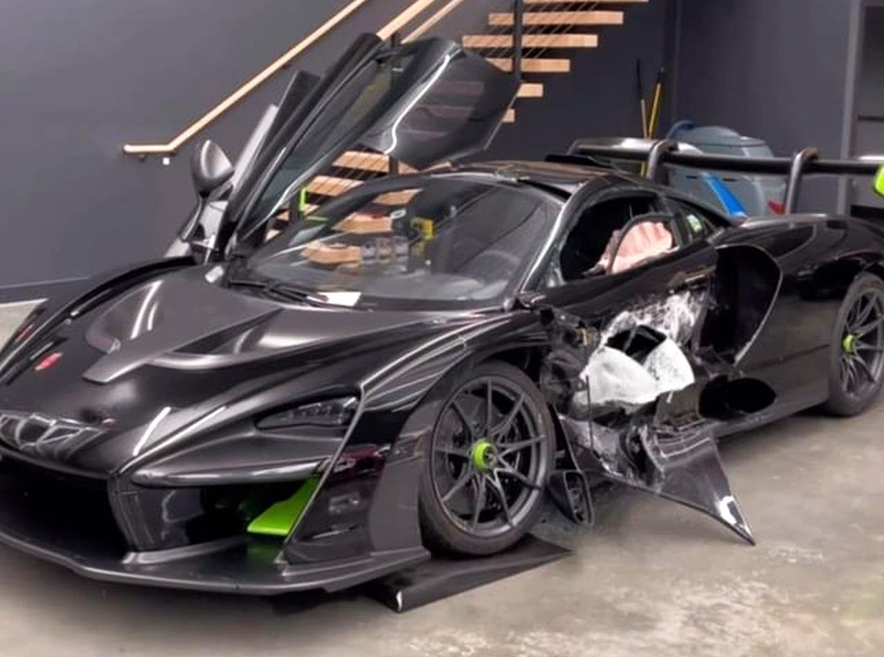McLaren Senna-crash-The Hamilton Collection