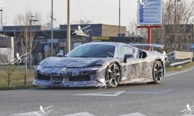2024 Ferrari SF90 VS-rear-wing-spyshots-1