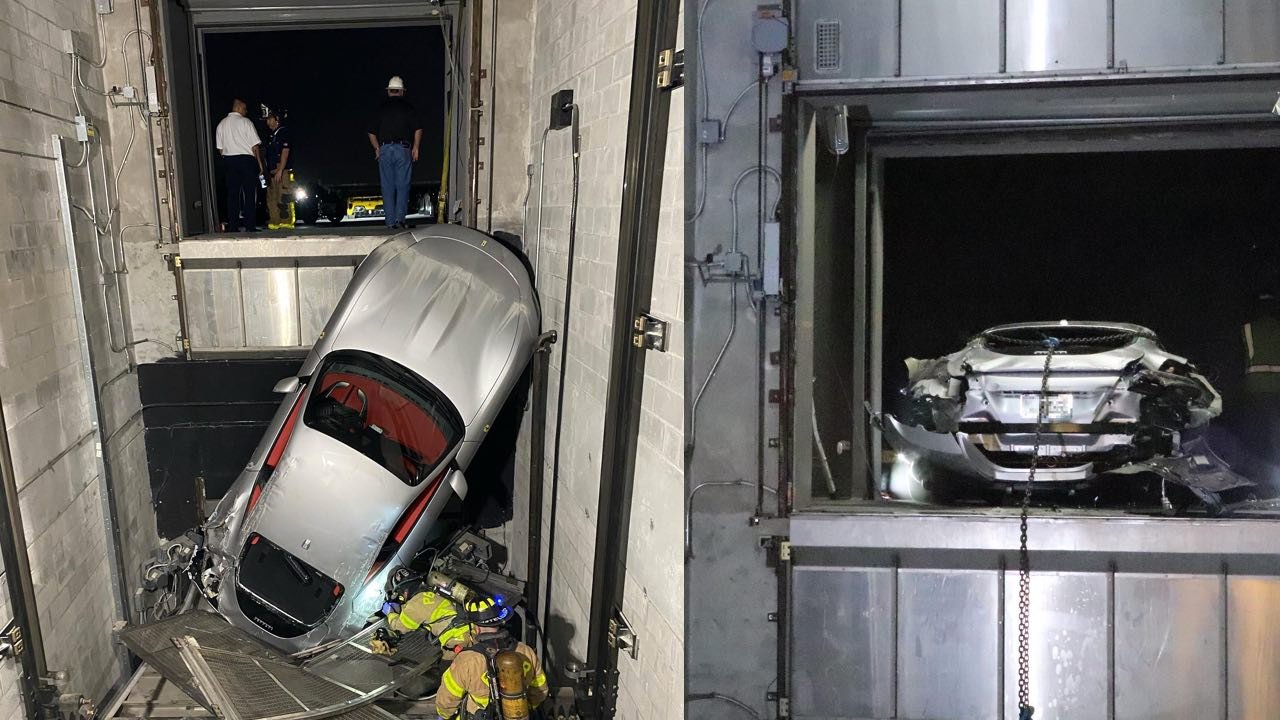 Ferrari-Roma-Elevator-shaft-Florida