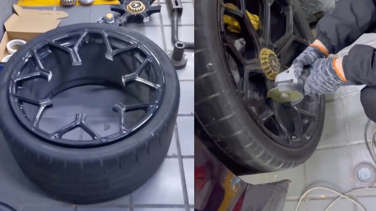 Lamborghini Aventador Centre-lock wheel failure