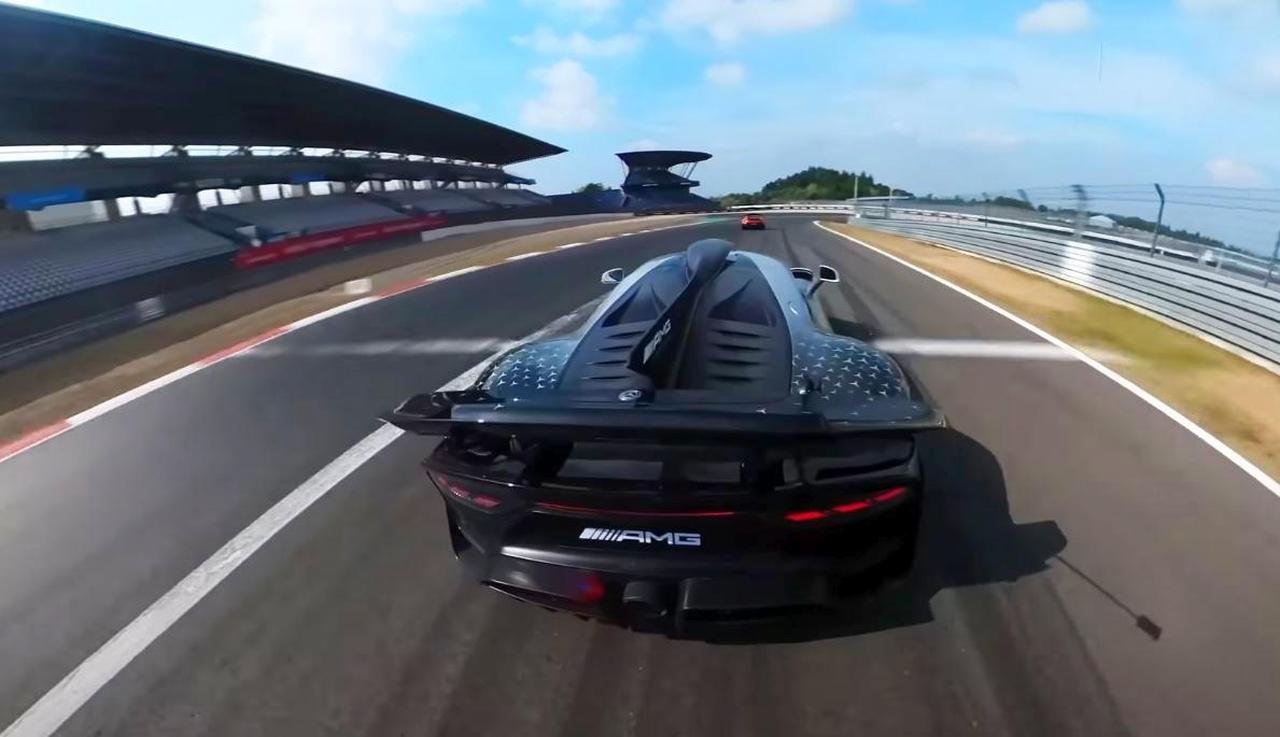 Mercedes-AMG One hypercar-Insta360-cam video