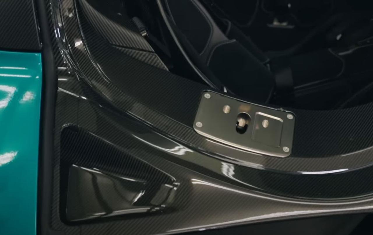 Aston Martin Valkyrie titanium door latch