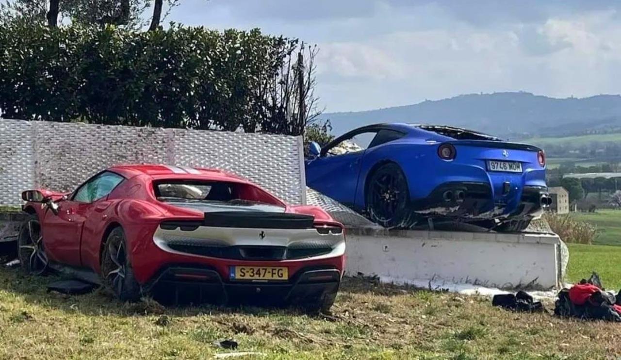 Ferrari 296 GTB-F12 Berlinetta-Crash-Italy