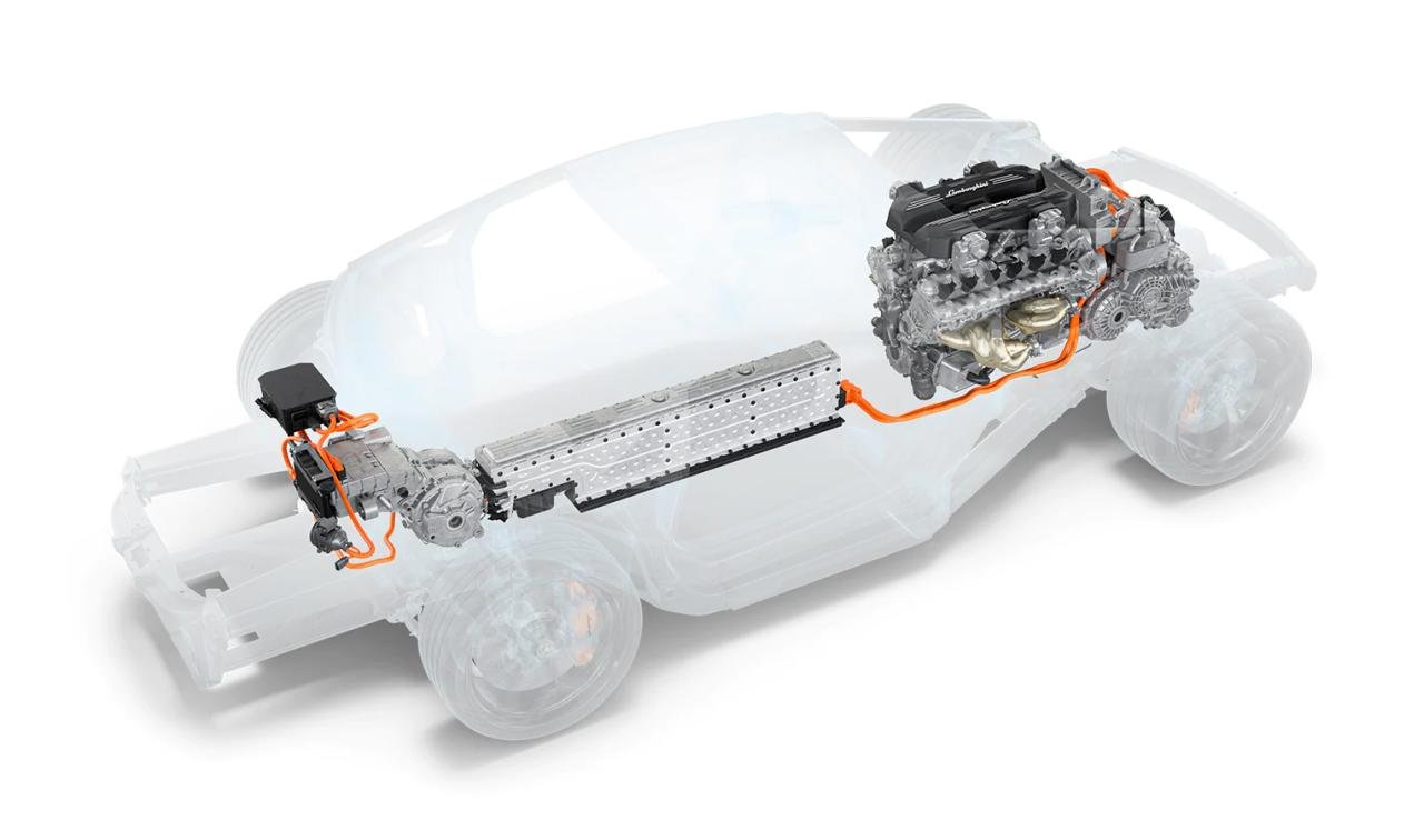 Lamborghini Aventador successor-LB744-powertrain-1