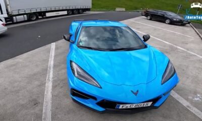 Chevrolet Corvette Stingray C8 speed run on Autobahn
