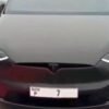 Dubai P7-number plate-Tesla-Model-X-1