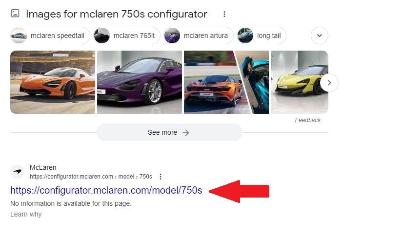 McLaren 750S-configurator