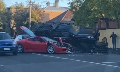Ferrari 360 Challenge Stradale crash