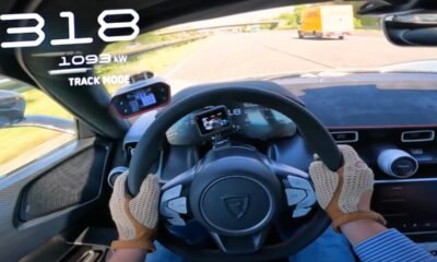 Rimac Nevera speed run autobahn