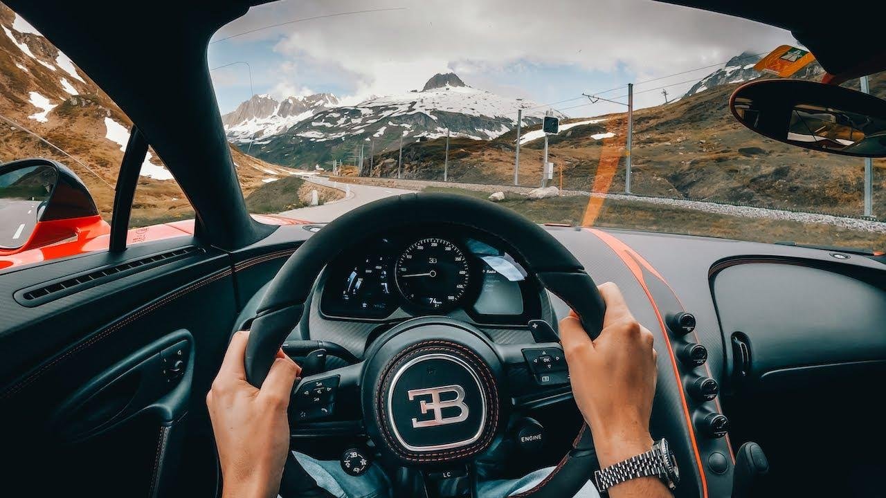 Bugatti Chiron POV drive swiss alps-1