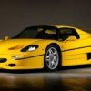 Yellow Ferrari F50-auction-1