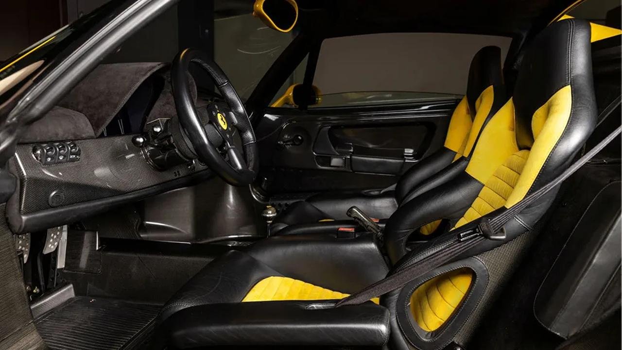 Yellow Ferrari F50-auction-2