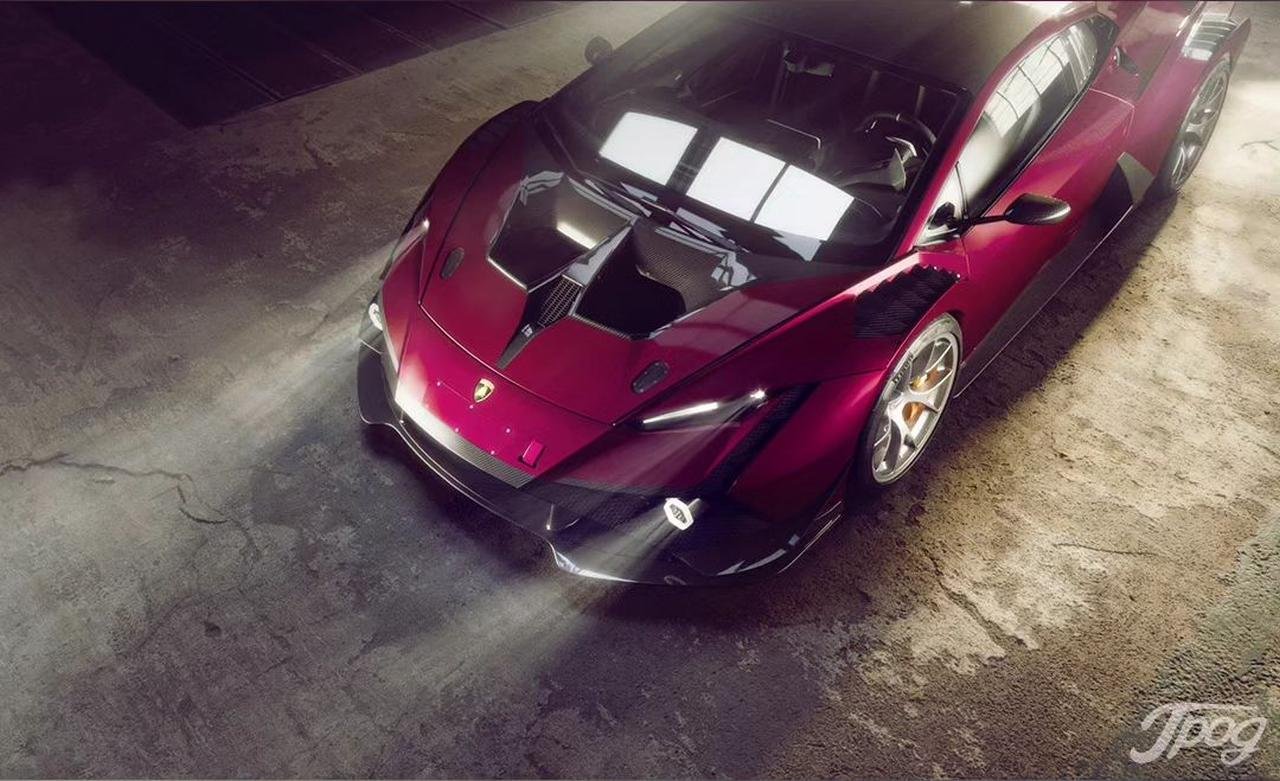 Street-legal Lamborghini Huracan Essenza STO EVO-Super Trofeo-race-car-rendering-1