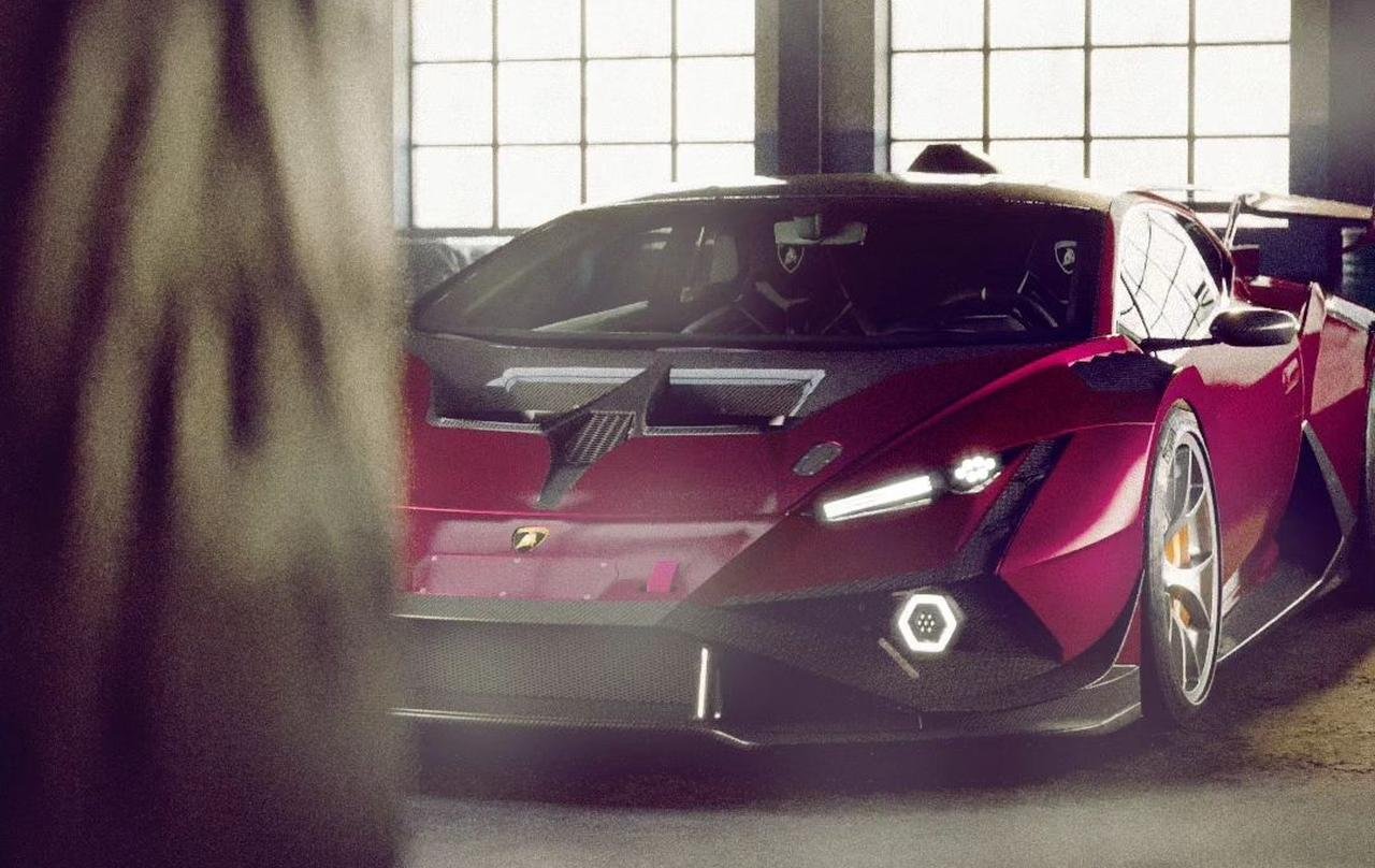 Street-legal Lamborghini Huracan Essenza STO EVO-Super Trofeo-race-car-rendering-2