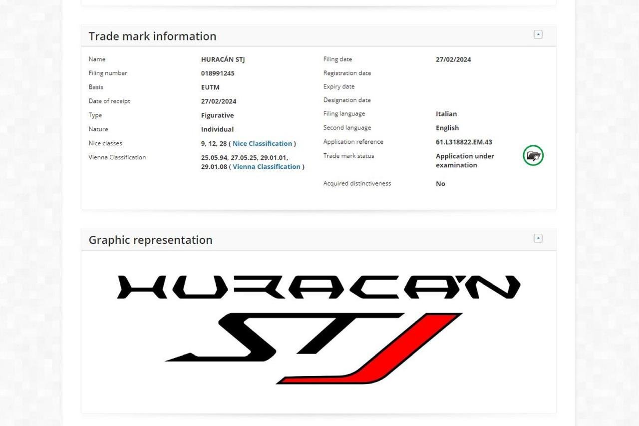 Huracan STJ trademark-1