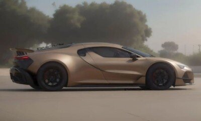 Bugatti Chiron successor rendering-leaked-image