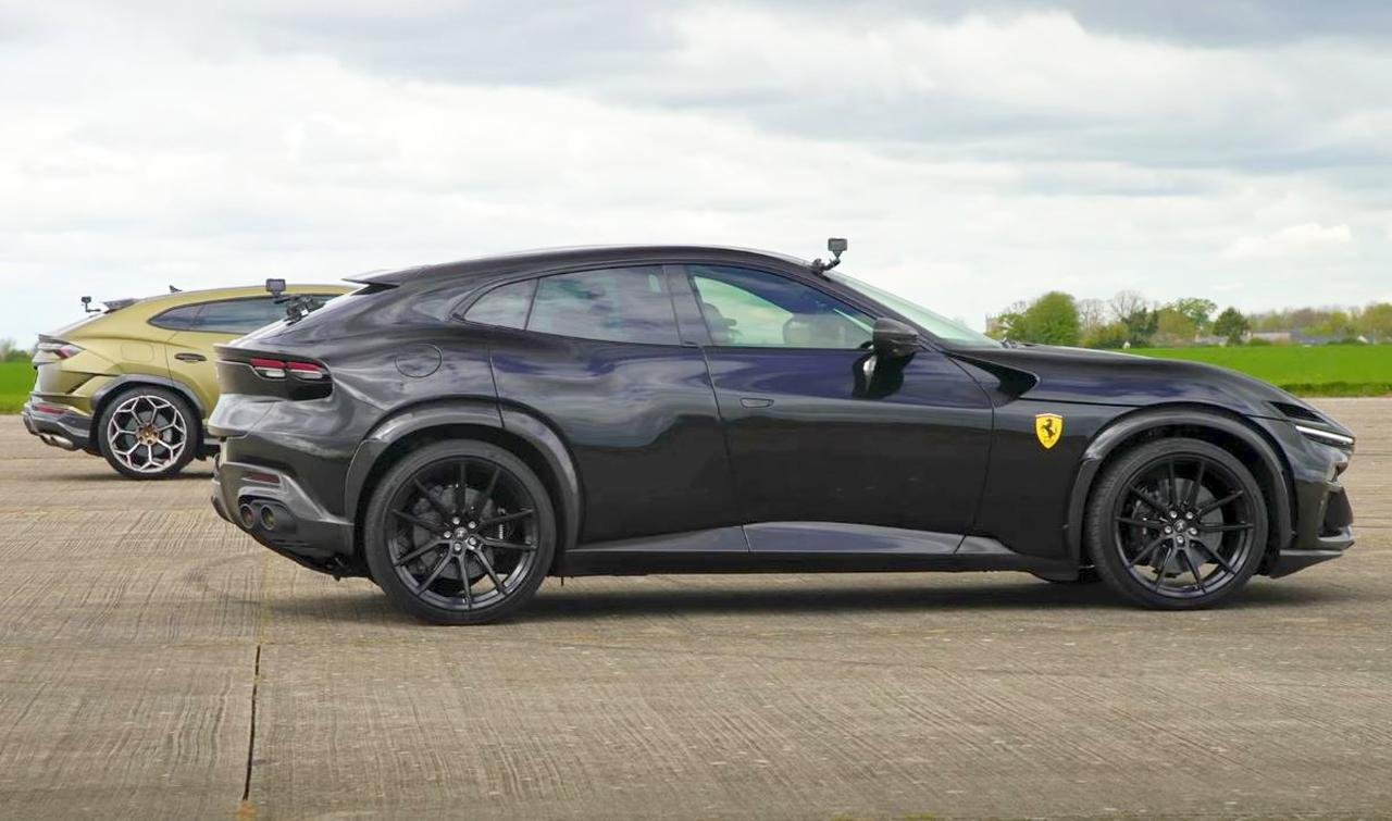Ferrari Purosangue vs Lamborghini Urus Performante-drag race