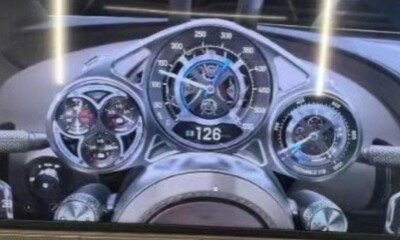 Bugatti Chiron successor instrument gauge cluster