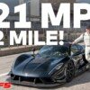 Hennessey Venom F5 half mile speed record