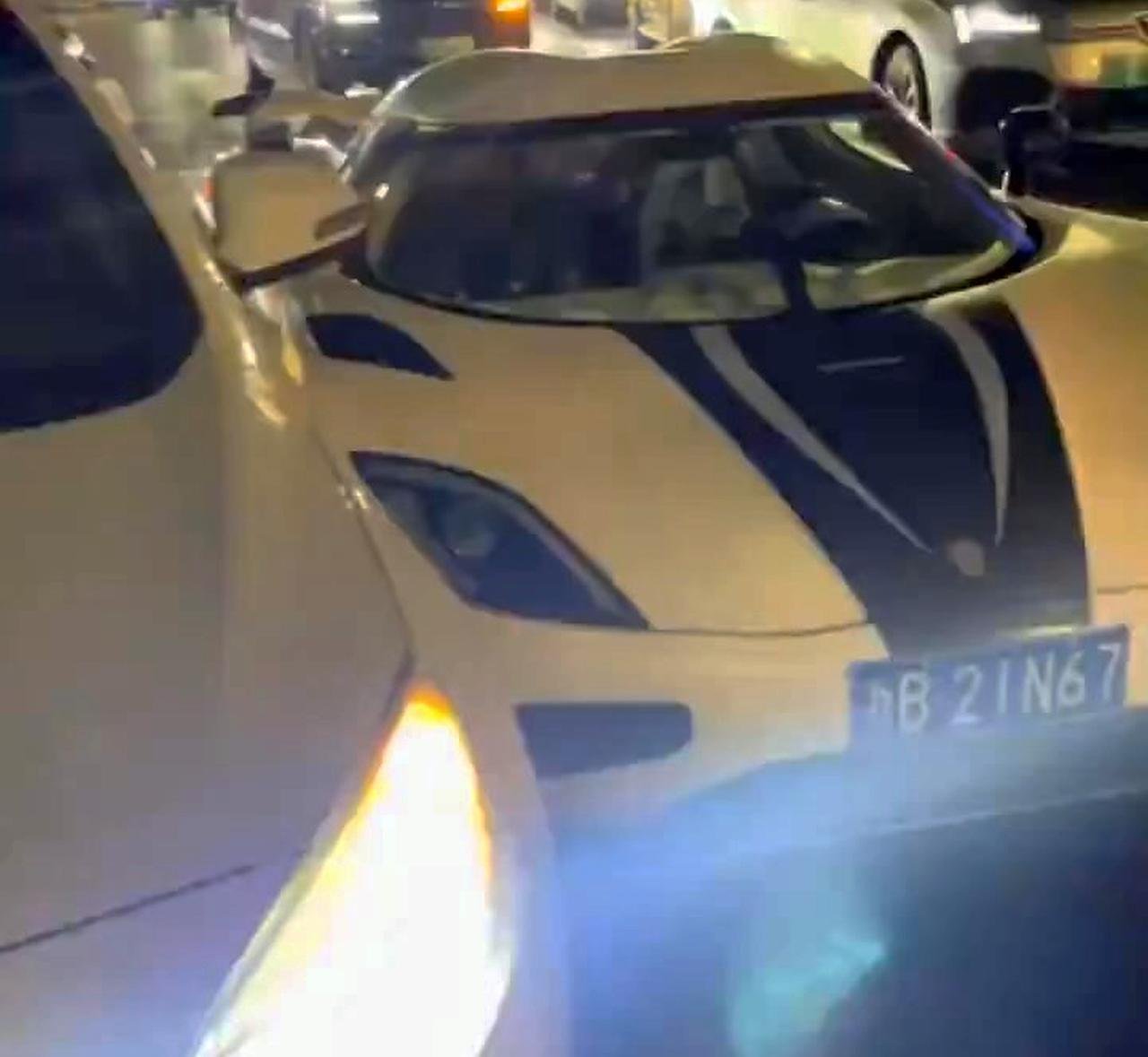 Koenigsegg Agera crash China